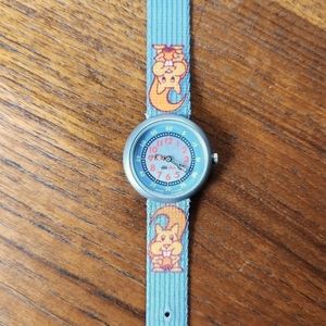 Vintage Y2K Swatch Flik Flak squirrel watch